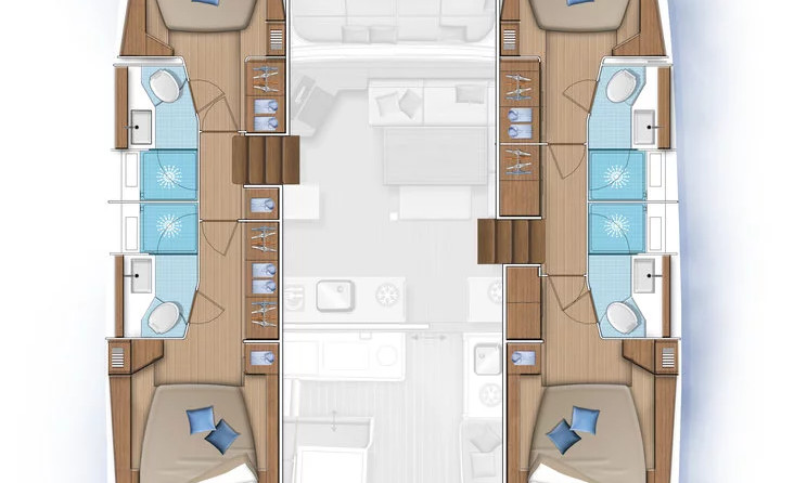 Lagoon 46 - 4 + 2 cab.