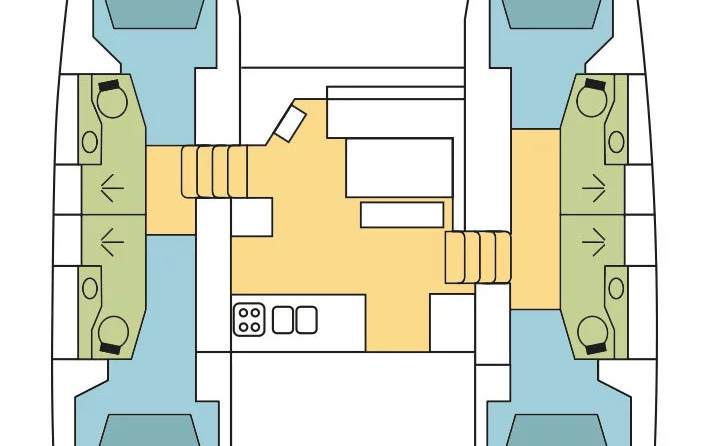 Lagoon 46 - 4 + 2 cab.