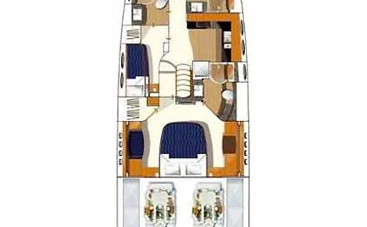 Princess V65 - 3 cab.