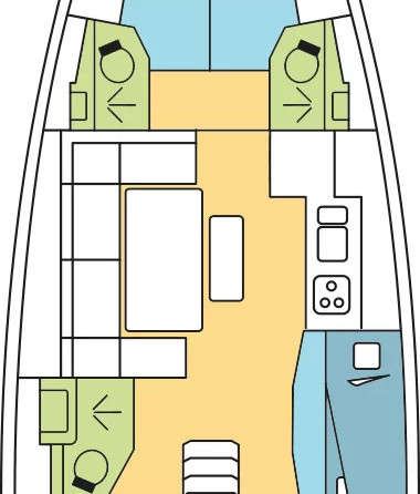 Dufour 460 GL - 5 cab.