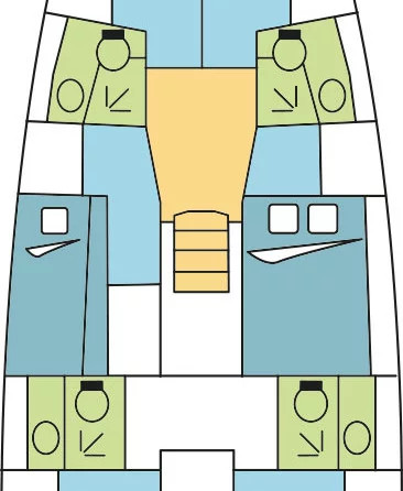 Sun Loft 47 - 6 + 1 cab.