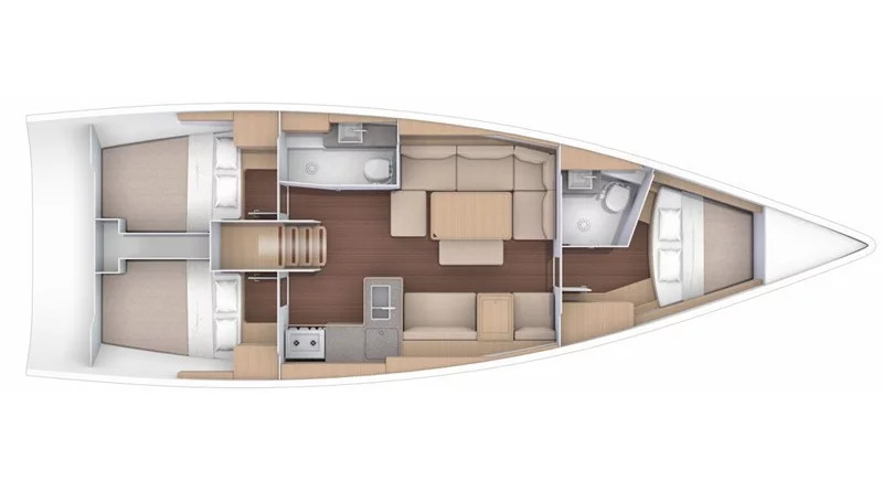 Dufour 412 Grand Large (3Cab)