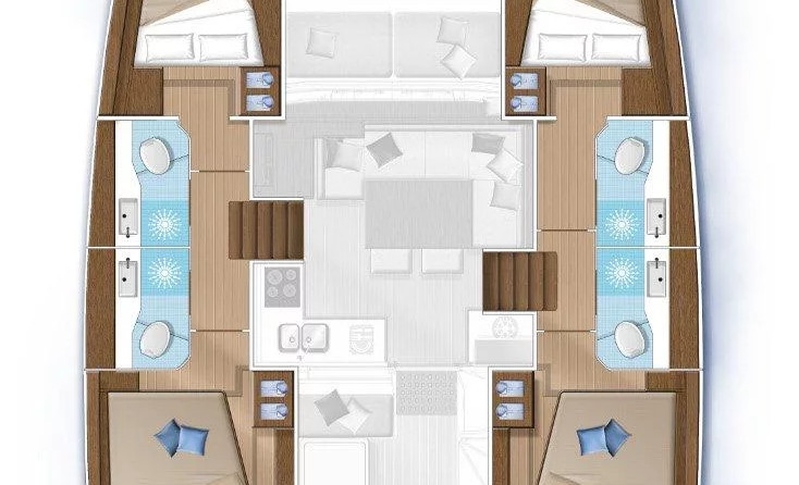 Lagoon 40 - 4 + 2 cab