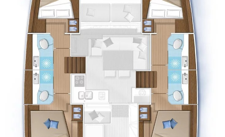 Lagoon 40 - 4 + 2 cab