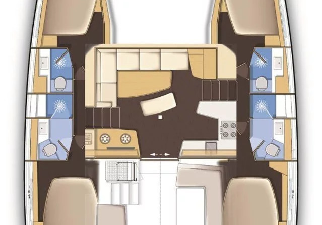 Lagoon 42 - 4 + 2 cab.