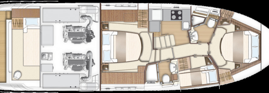 Azimut 50 Fly Galley Up