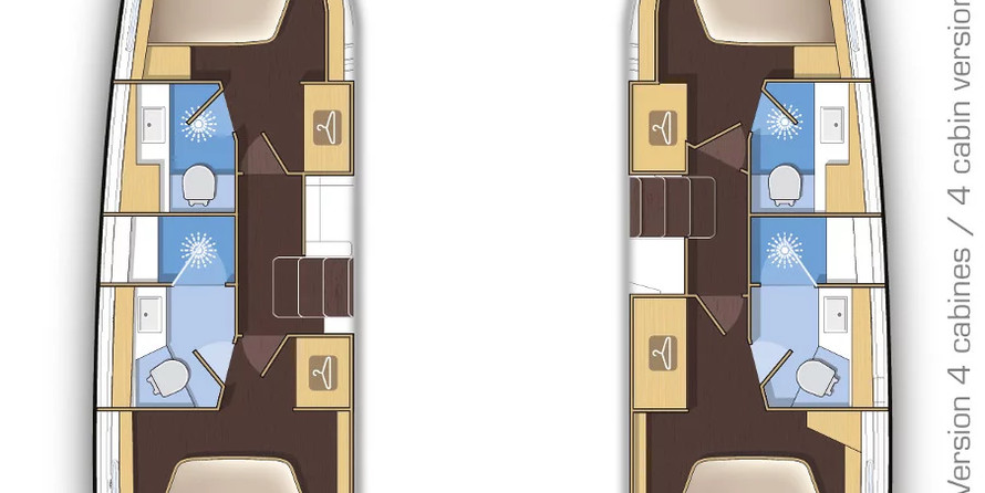 Lagoon 42 - 4 + 2 cab.
