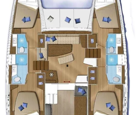 Lagoon 42 - 4 + 2 cab.