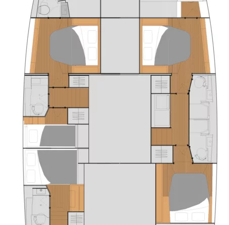 Fountaine Pajot - Tanna 47 - 5 + 1 cab.