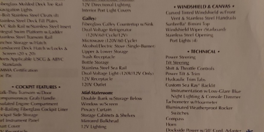 Sea ray 270 sundancer