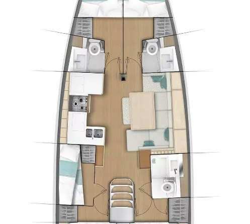 Sun Odyssey 490 - 5 + 1 cab.