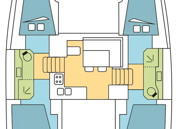 Lagoon 40 - 4 + 2 cab