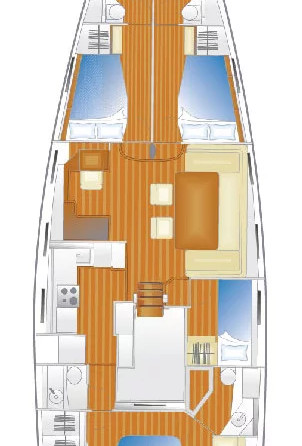 Jeanneau 64 - 3 + 1 cab.