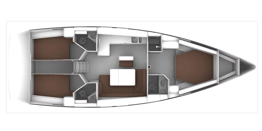 Bavaria Cruiser 46 / 3 cabins version
