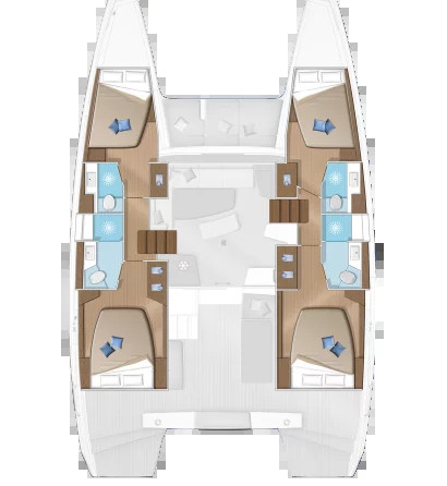 Lagoon 42 - 4 + 2 cab.