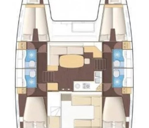 Lagoon 450 - 4 + 1 cab.