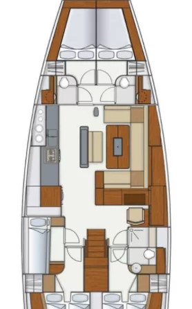 Hanse 575 - 5 + 1 cab.