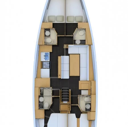 Jeanneau 54 - 4 + 1 cab.