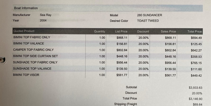 Sea Ray 280 Sundancer