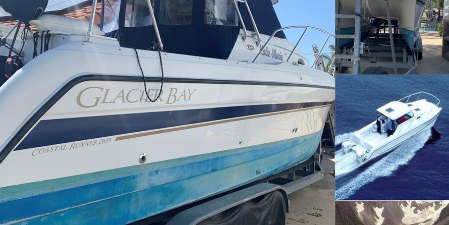 Glacier bay isle runner blue hull 2670