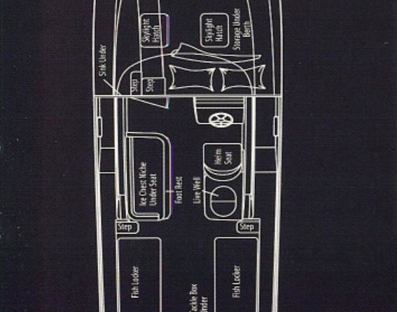 Glacier bay isle runner blue hull 2670