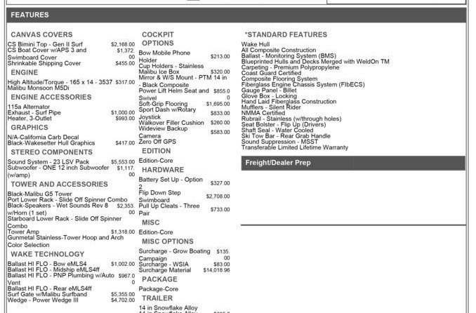 Malibu Wakesetter 23 LSV