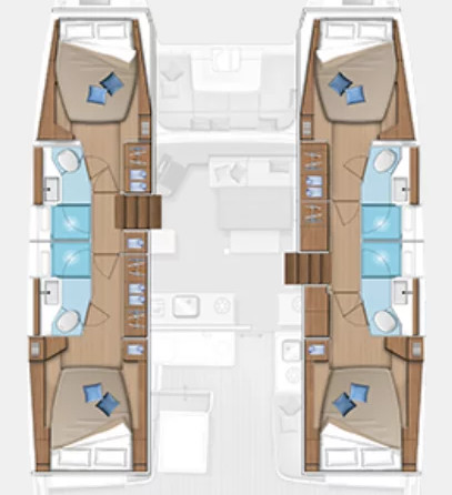 Lagoon 46 - 4 + 2 cab.