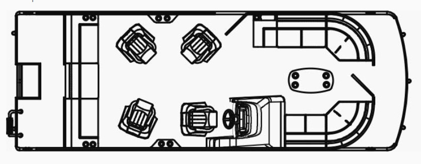 60 x 16 tri-toon passenger vessel