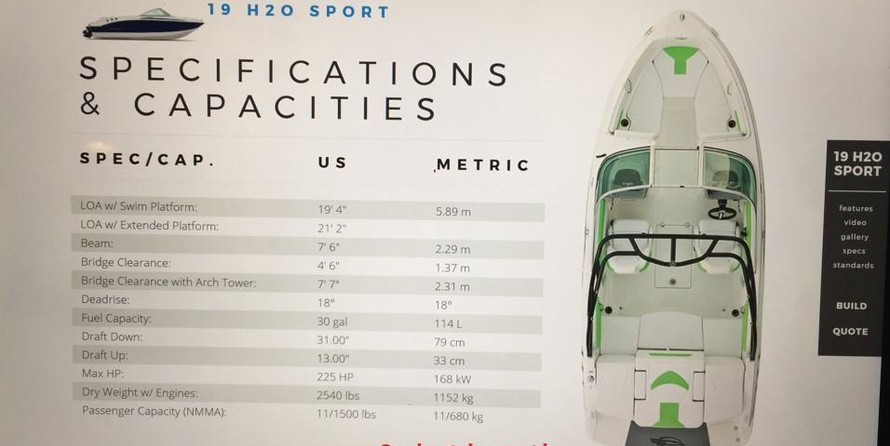 Chaparral 19 H2O Sport