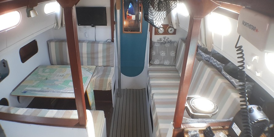 Van de stadt custom 32 steel yacht