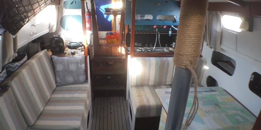 Van de stadt custom 32 steel yacht