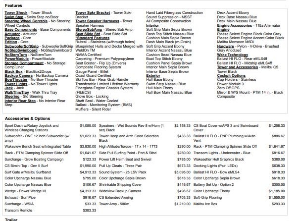 Malibu Wakesetter 25 LSV