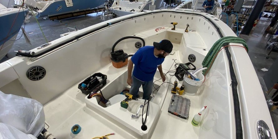 Cobia 217 center console