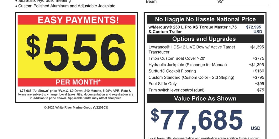 Triton 21 TrX Patriot ~IN STOCK!!~