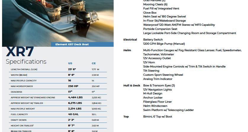 Bayliner Element XR7