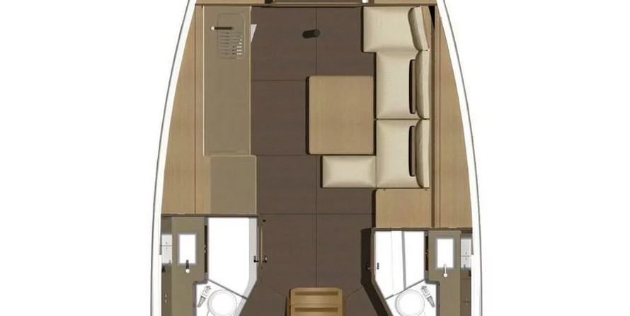 Dufour 382 GL - 3 cab.