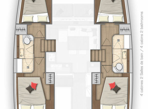 Lagoon 40 - 4 + 2 cab