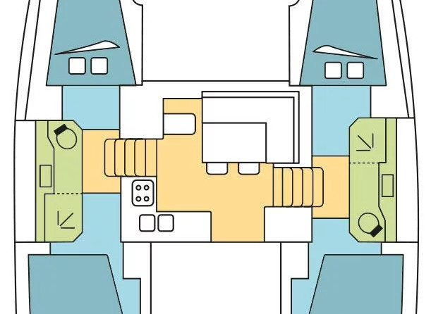 Lagoon 40 - 4 + 2 cab