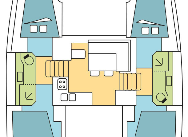 Lagoon 40 - 4 + 2 cab