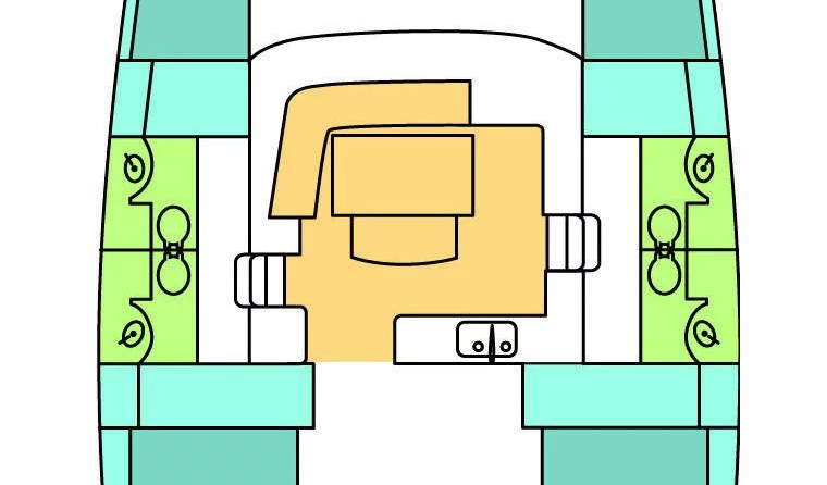 Lagoon 440 - 4 + 2 cab.