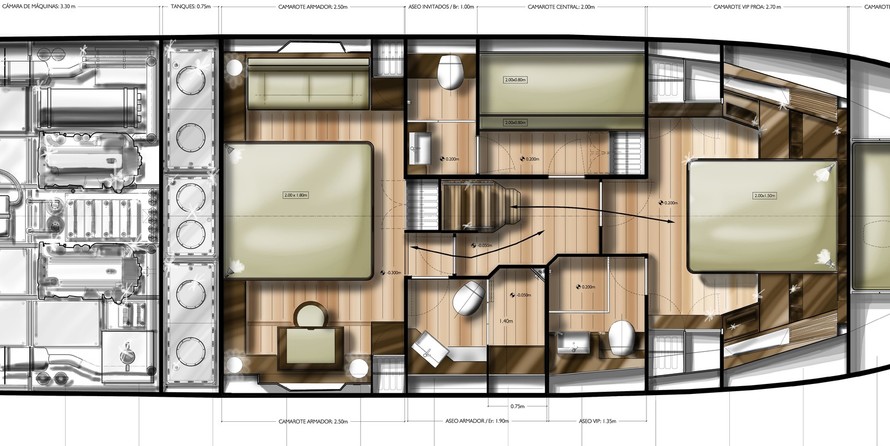 Sasga yachts menorquin 54 flybridge