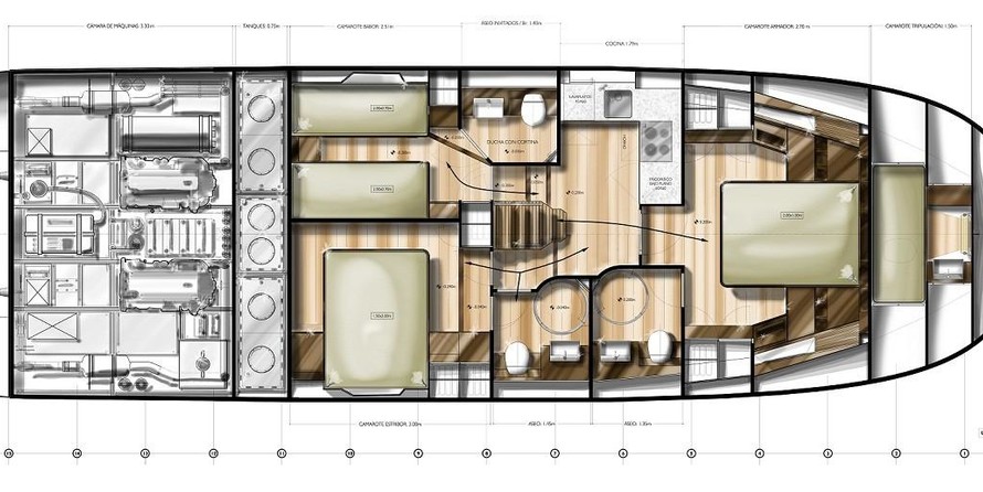 Sasga yachts menorquin 54 flybridge