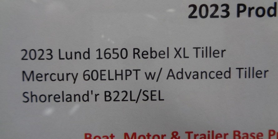 Lund Boats 1650 Rebel XS SS