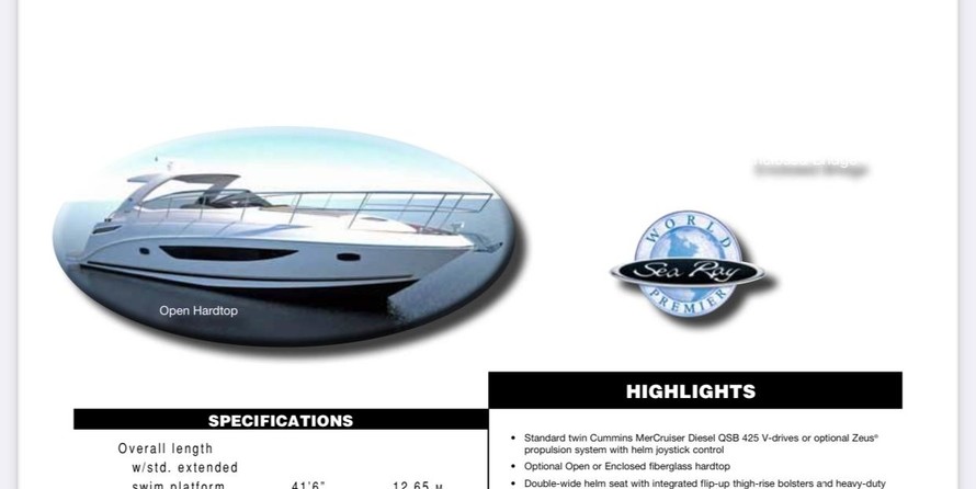 Sea Ray 410 Sundancer