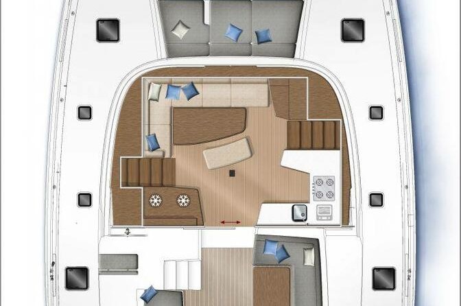 Lagoon 42 - 4 + 2 cab.