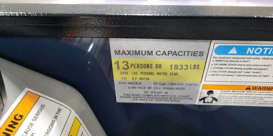 60 x 16 tri-toon passenger vessel