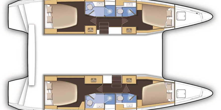 Lagoon 42 - 4 + 1 cab.