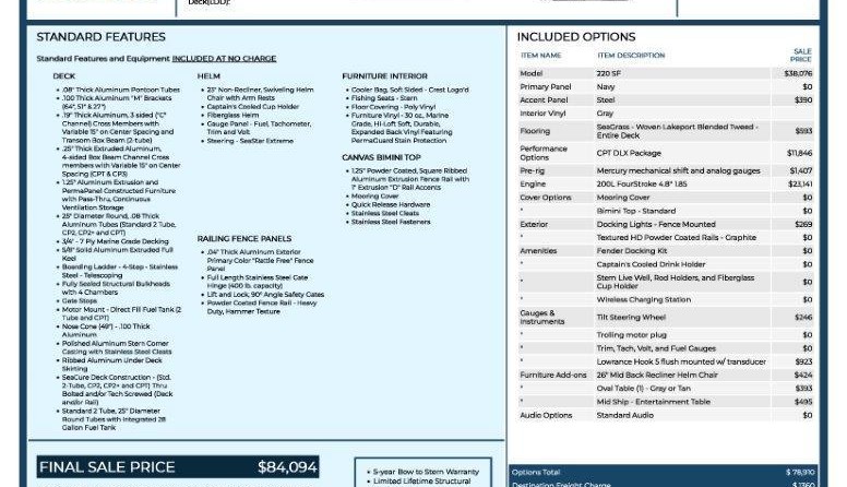 Larson LX 850 Classic SF