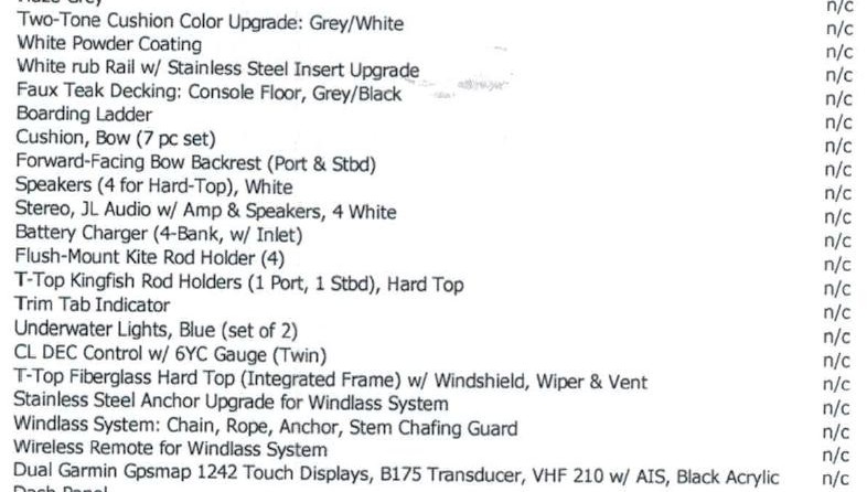 Cobia 217 center console