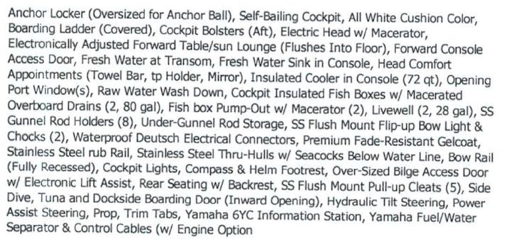 Cobia 217 center console